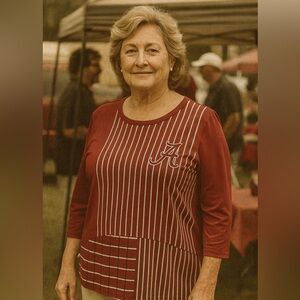 Boutique liquid fabric women’s university of Alabama classy large tunic top tide